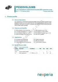 PESD5V0L2UMB Datasheet Cover