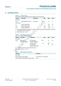 PESD5V0L2UMB Datasheet Page 3