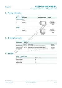 PESD5V0S1BB/6Z Datasheet Page 2