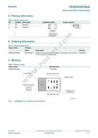 PESD5V0S1BLD Datasheet Page 2