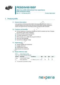 PESD5V0S1BSF Datasheet Cover