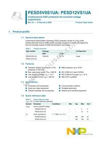 PESD5V0S1UA/ZLX Datasheet Page 2