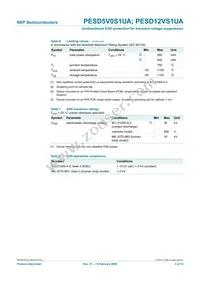 PESD5V0S1UA/ZLX Datasheet Page 4