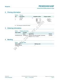 PESD5V0S1USF Datasheet Page 2