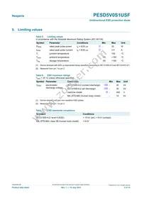 PESD5V0S1USF Datasheet Page 3