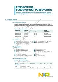 PESD5V0U1BAF Datasheet Cover