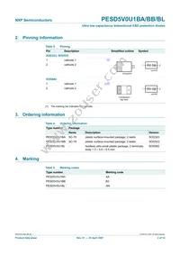 PESD5V0U1BAF Datasheet Page 2