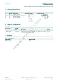 PESD5V0U2BM Datasheet Page 2