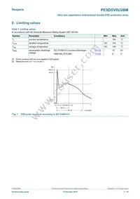 PESD5V0U2BM Datasheet Page 3