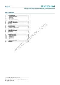 PESD5V0U2BT Datasheet Page 11