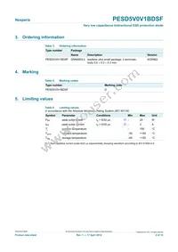 PESD5V0V1BDSF Datasheet Page 2