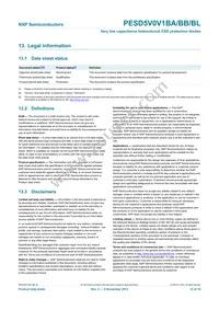 PESD5V0V1BL Datasheet Page 13