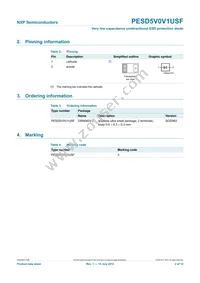 PESD5V0V1USF Datasheet Page 3