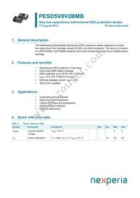 PESD5V0V2BMBYL Datasheet Cover