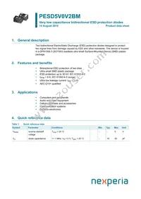 PESD5V0V2BMYL Datasheet Cover