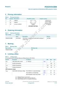 PESD5V0V2BMYL Datasheet Page 2