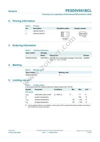 PESD5V0X1BCL Datasheet Page 2