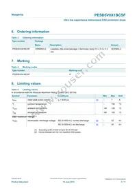 PESD5V0X1BCSFYL Datasheet Page 2