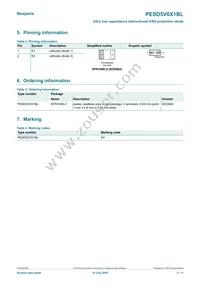 PESD5V0X1BL Datasheet Page 2