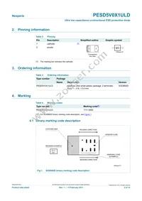 PESD5V0X1ULD Datasheet Page 2