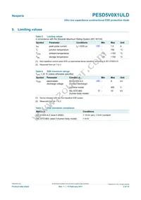 PESD5V0X1ULD Datasheet Page 3