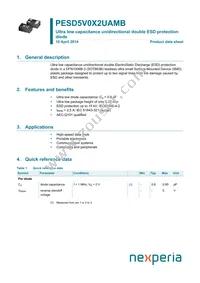 PESD5V0X2UAMBYL Datasheet Cover