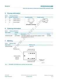 PESD5V0X2UMBYL Datasheet Page 2