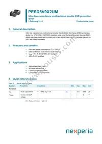 PESD5V0X2UMYL Datasheet Cover