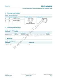 PESD5V0X2UMYL Datasheet Page 2