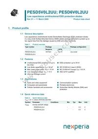 PESD6V0L2UU Datasheet Cover