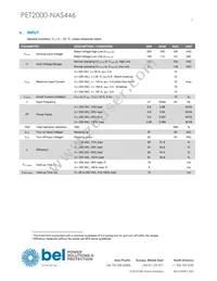 PET2000-NAS446 Datasheet Page 3