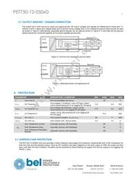 PET750-12-050ND Datasheet Page 5