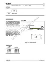 PF0603FRE7T0R01Z Datasheet Page 3