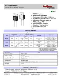 PF2205-10KF1 Datasheet Cover
