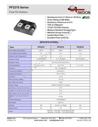 PF2272-10RJ1 Datasheet Cover