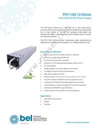 PFE1100-12-054RA Datasheet Cover