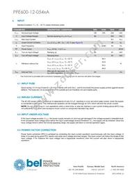 PFE600-12-054RA Datasheet Page 3