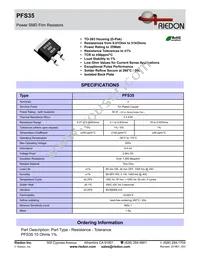 PFS35-47KF1 Datasheet Cover