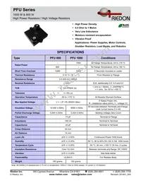 PFU1000-100KJ1 Datasheet Cover