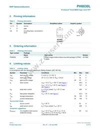 PH6030L Datasheet Page 2