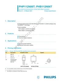PHB112N06T,118 Cover