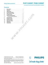 PHB112N06T Datasheet Page 14