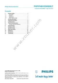 PHB153NQ08LT Datasheet Page 13