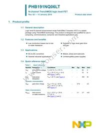 PHB191NQ06LT Datasheet Page 2