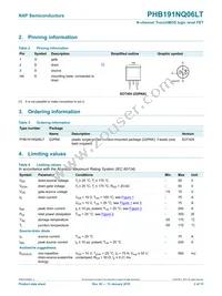 PHB191NQ06LT Datasheet Page 3