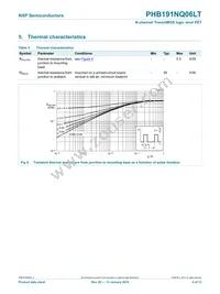 PHB191NQ06LT Datasheet Page 5