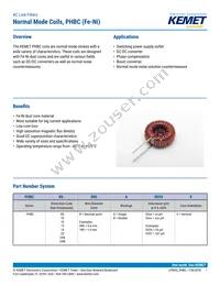 PHBC10-0R8A0038V Datasheet Cover