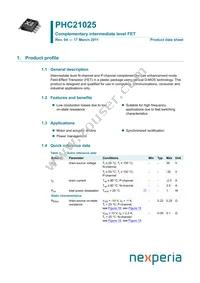 PHC21025 Datasheet Cover