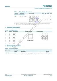 PHC21025 Datasheet Page 2