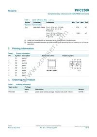 PHC2300 Datasheet Page 2